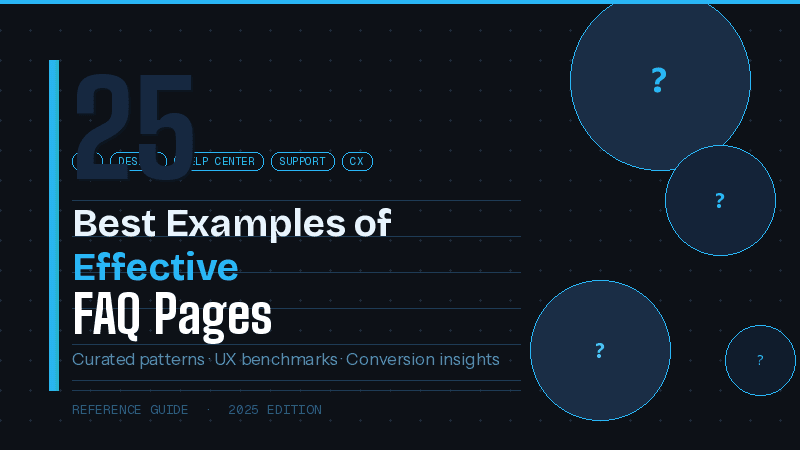 25 Best Examples of Effective FAQ Pages