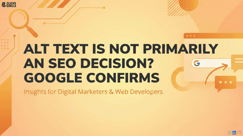Alt Text Is Not Primarily An SEO Decision? Google Confirms
